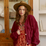 Cozy Knit - Maroon