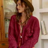 Cozy Knit - Maroon
