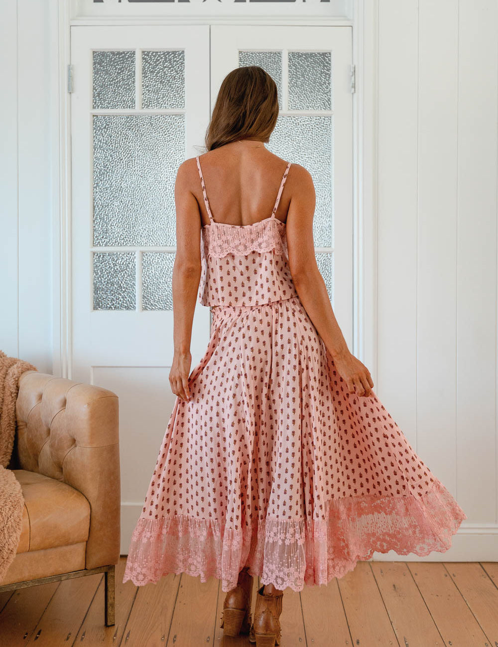 Pink Sunset Lace Set