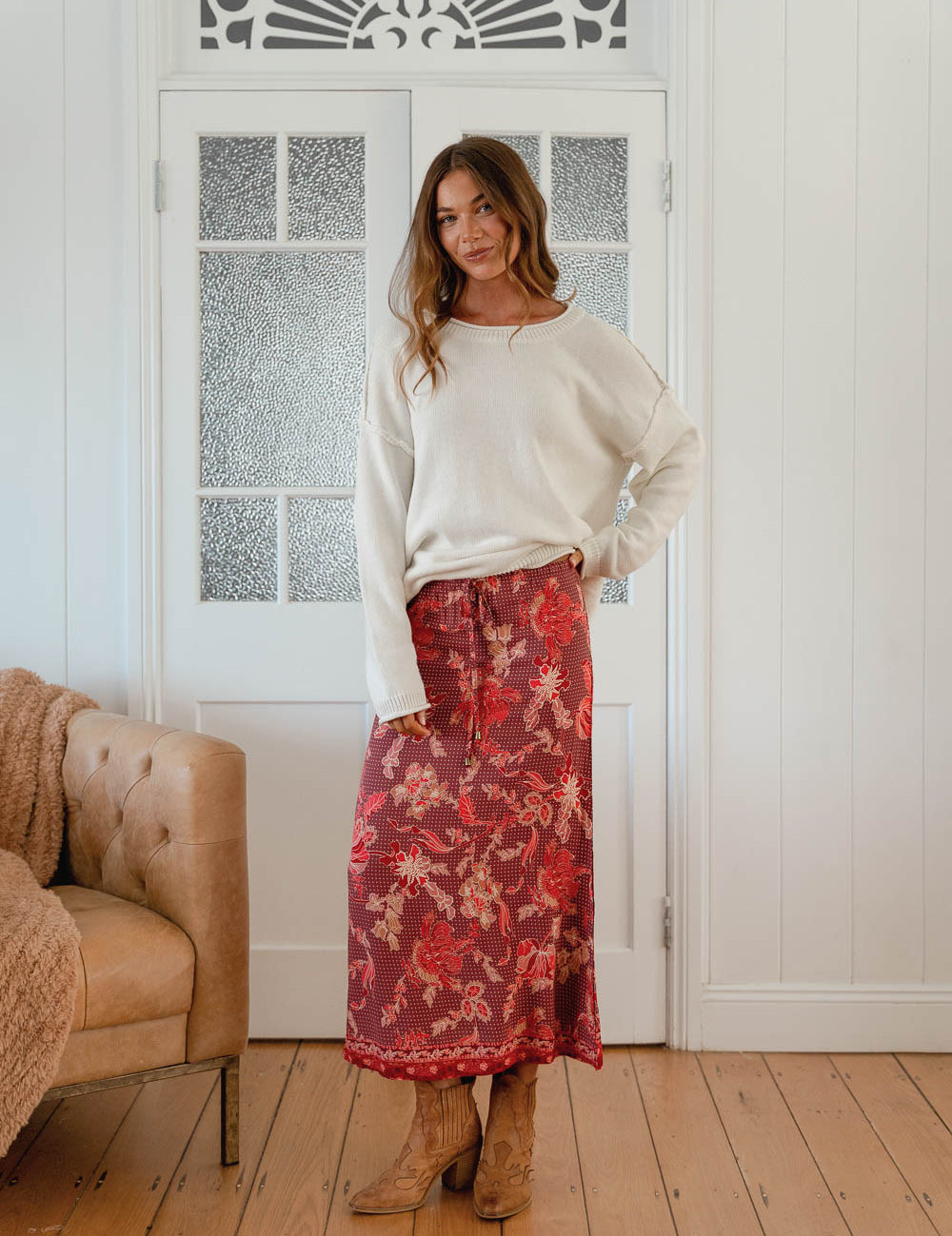Ziggy Print Woods Maxi Skirt