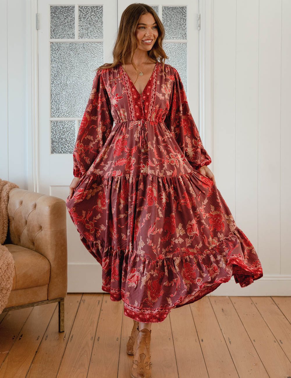 Ziggy Print Teresa Maxi Dress