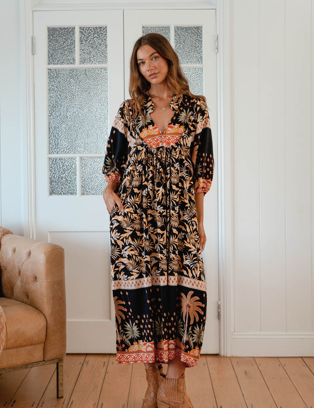 Jardin Print Boheme Midi
