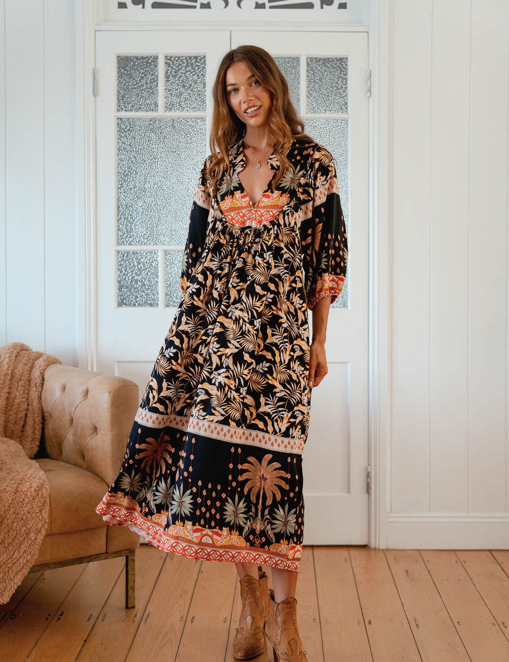 Jardin Print Boheme Midi
