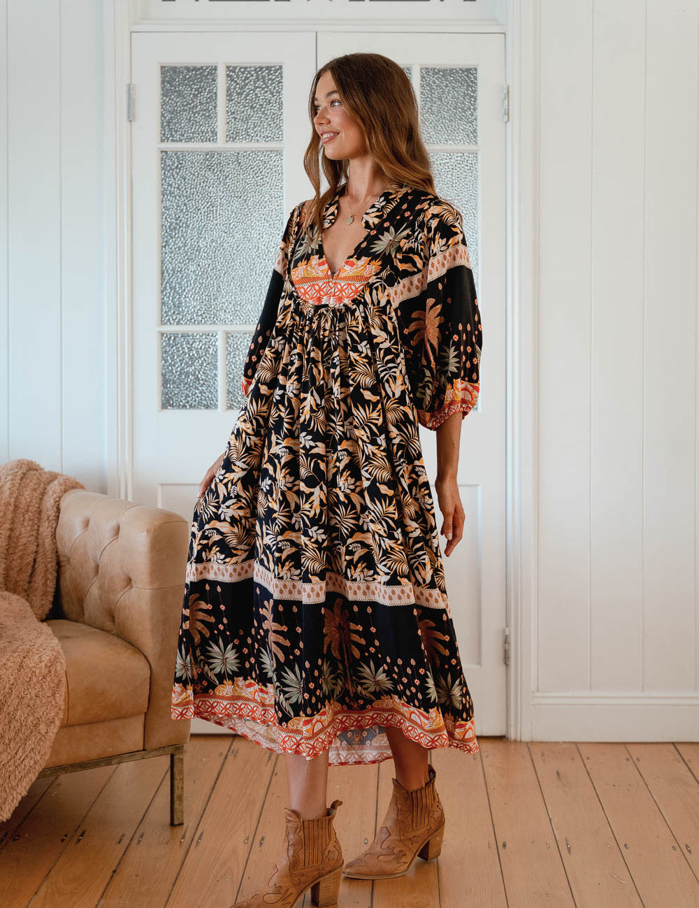 Jardin Print Boheme Midi