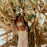 Golden Palms wood skirt