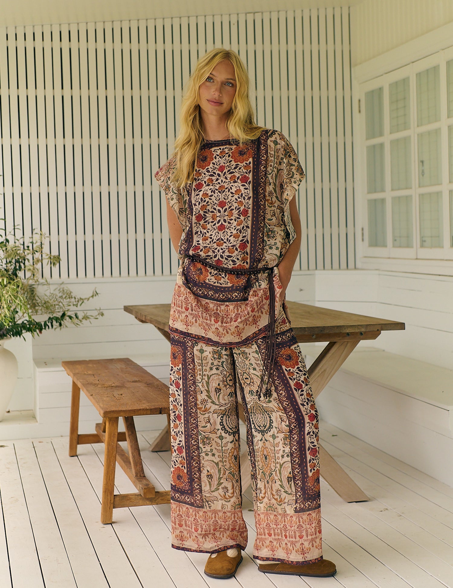 Fleetwood Dawn Cap sleeve Tunic blouse