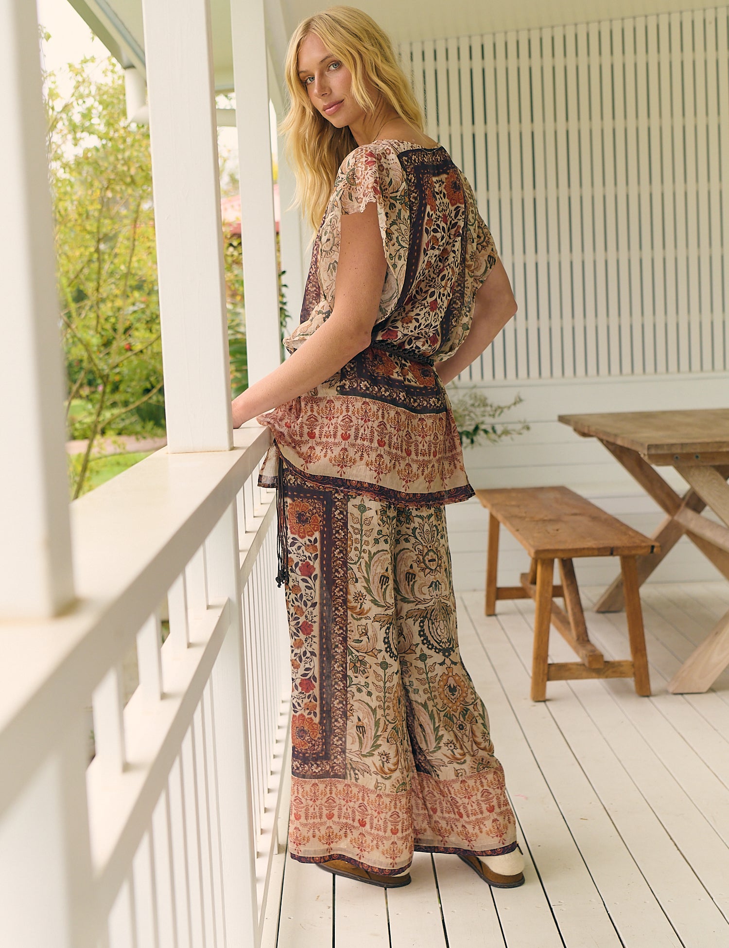 Fleetwood Dawn Cap sleeve Tunic blouse