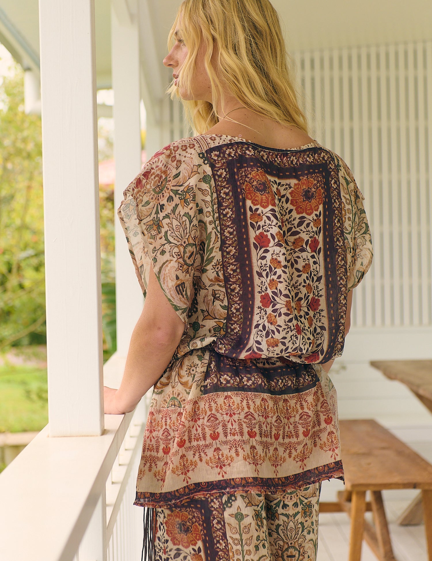Fleetwood Dawn Cap sleeve Tunic blouse