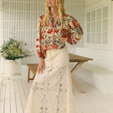 Golden Palms wood skirt