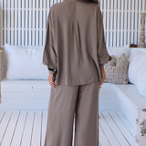 Zephyr Khaki Embroidery Rocky Pant