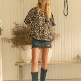 Untamed Print Rue Top