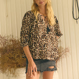 Untamed Print Rue Top