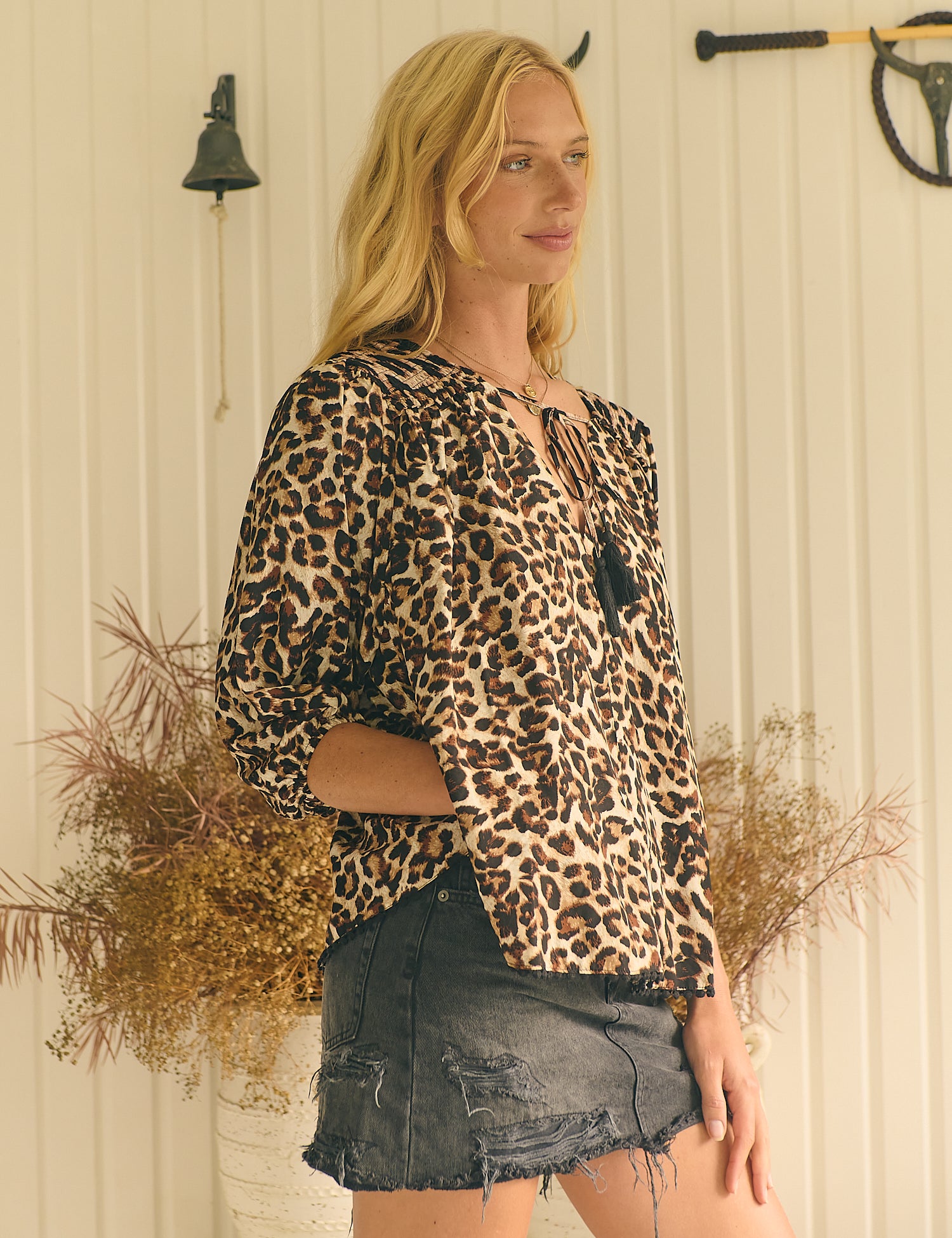 Untamed Print Rue Top