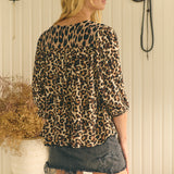 Untamed Print Rue Top