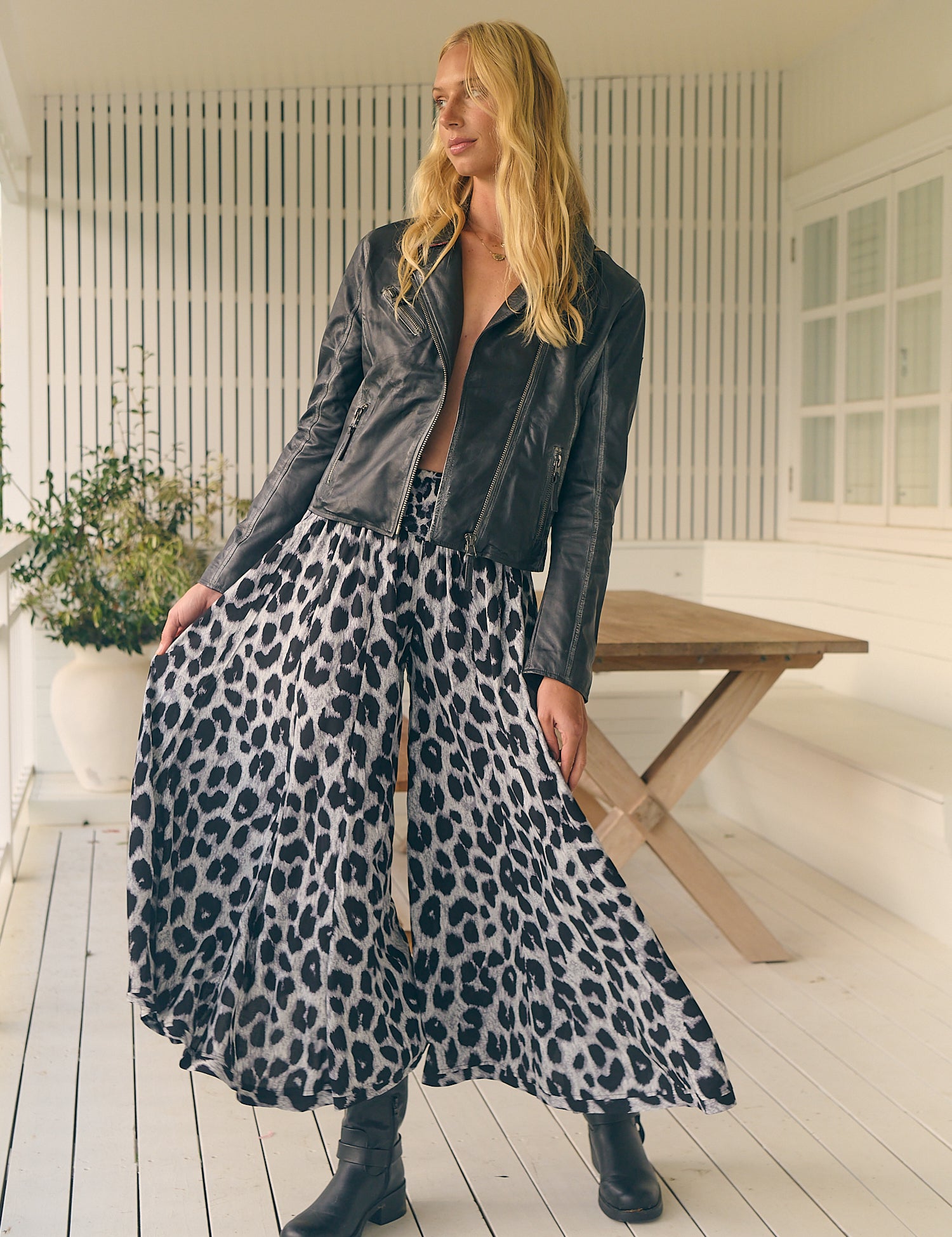 Lone Star Print Serge Pant