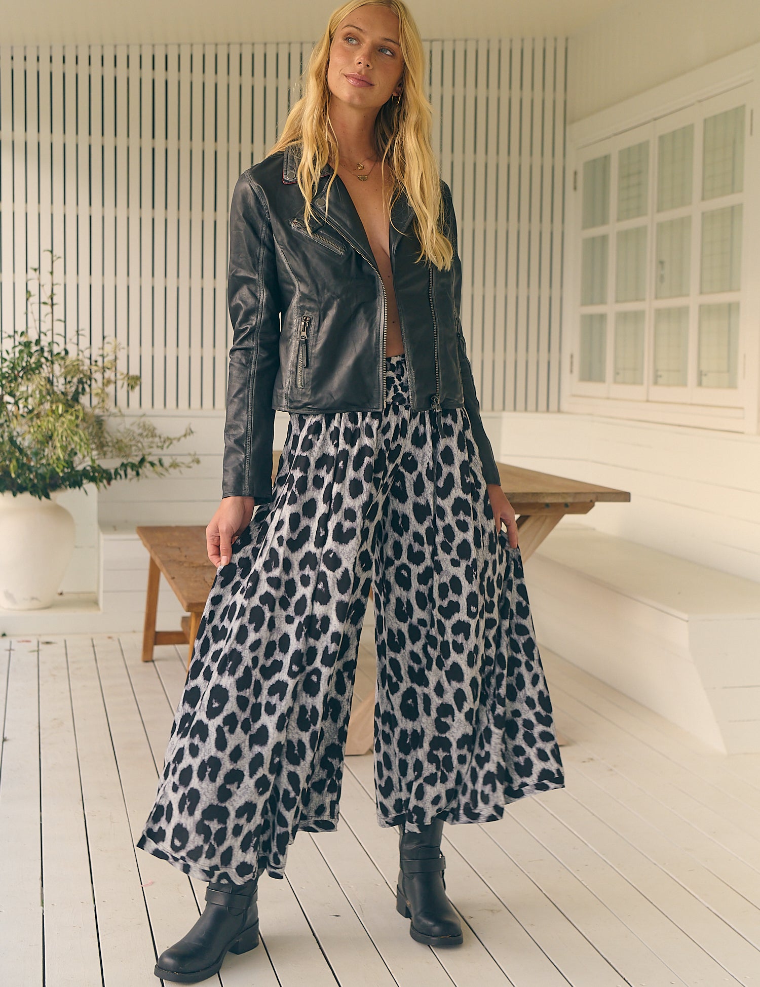 Lone Star Print Serge Pant