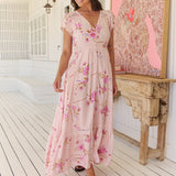 Blushing Fields Print Carmen Maxi