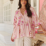 Blushing Fields Print Chloe Top
