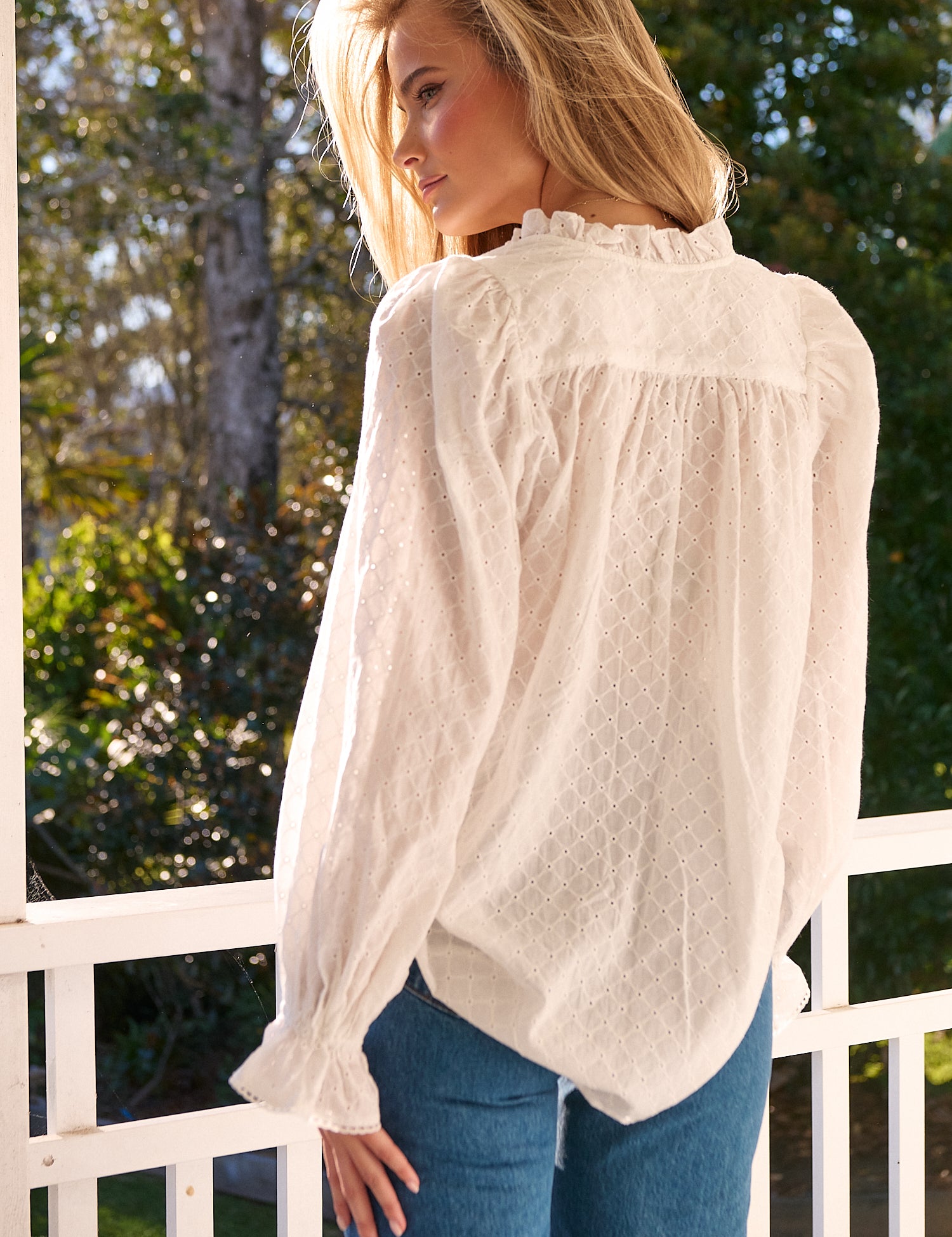White Clara Blouse