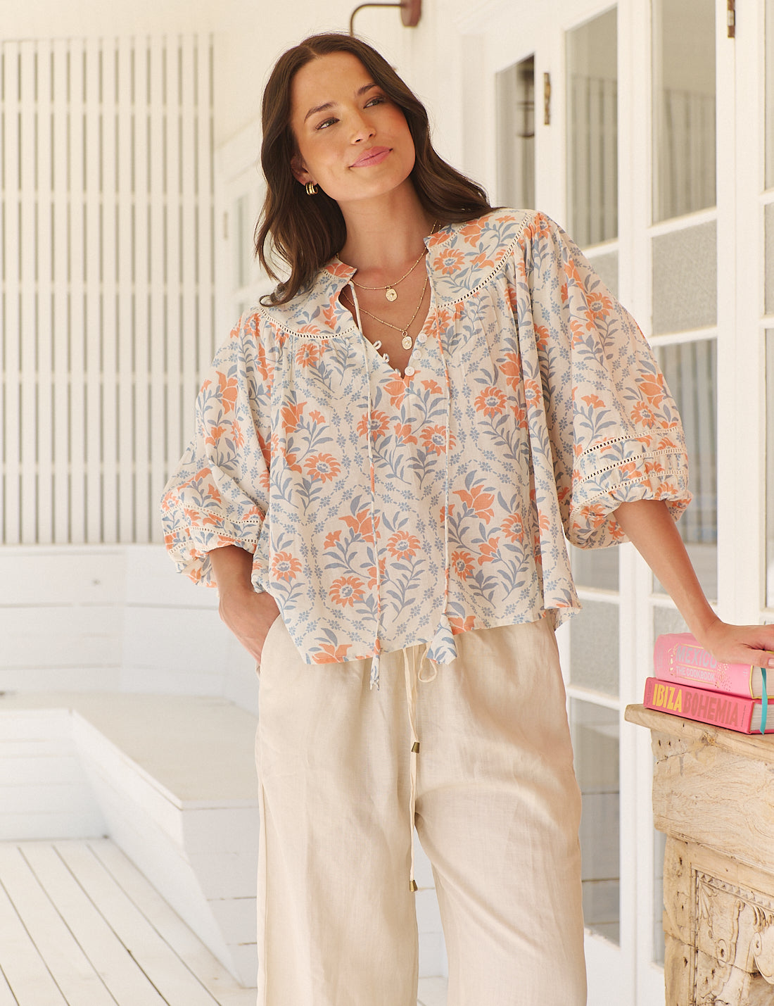 Soft petal Carla blouse