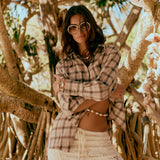 Golden Palms wood skirt
