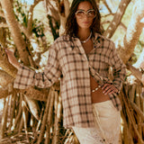 Nashville Canyon Flannel Shirt - STONE