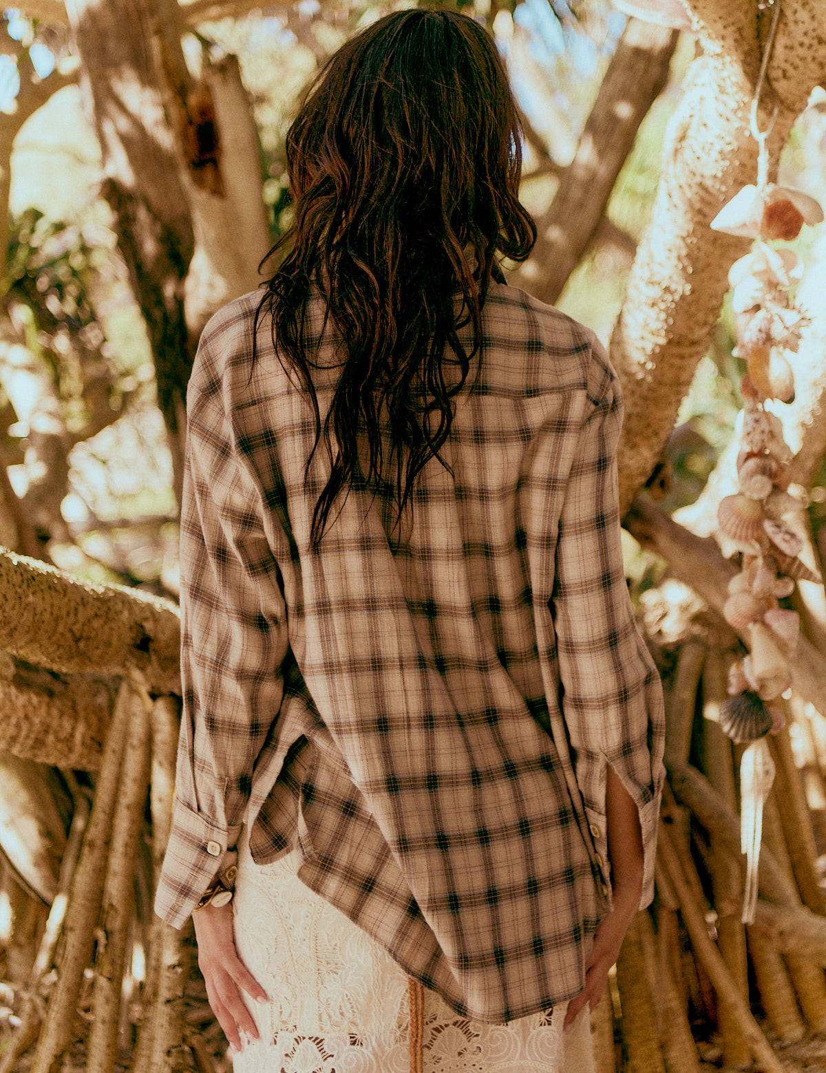 Nashville Canyon Flannel Shirt - STONE