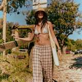 Nashville Stevie Flannel Pant - Stone