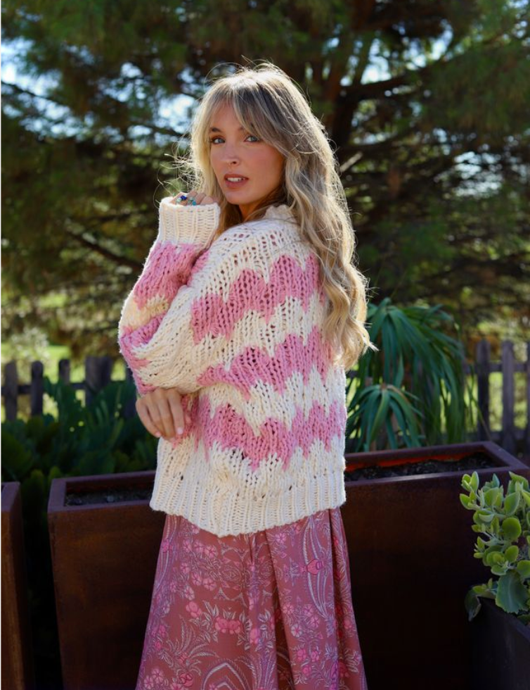 Rose Calm Meadow Cardigan