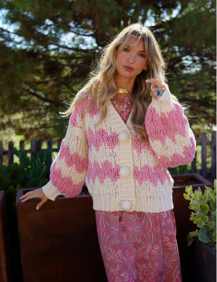 Rose Calm Meadow Cardigan
