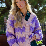 Berry Calm Meadow Cardigan